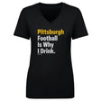 Pittsburgh Football Women's V-Neck T-Shirt | 500 LEVEL