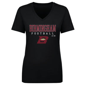 Birmingham Stallions Women's V-Neck T-Shirt | 500 LEVEL
