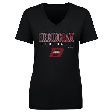 Birmingham Stallions Women's V-Neck T-Shirt | 500 LEVEL