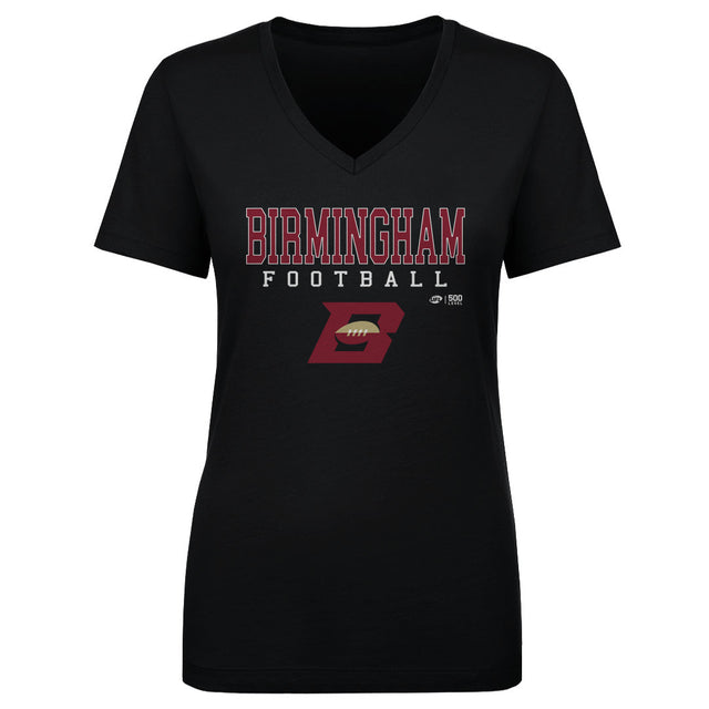 Birmingham Stallions Women's V-Neck T-Shirt | 500 LEVEL