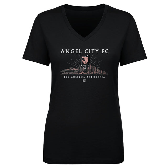 Angel City FC Women's V-Neck T-Shirt | 500 LEVEL