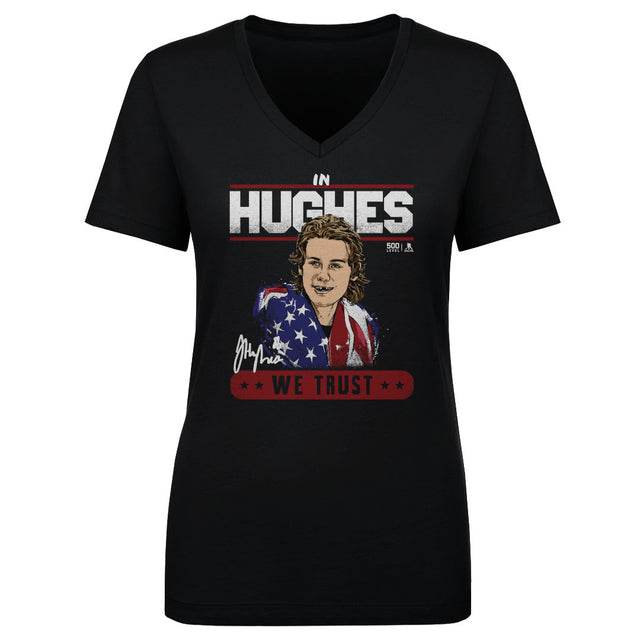Jack Hughes Women's V-Neck T-Shirt | 500 LEVEL