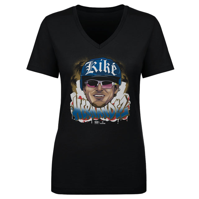 Enrique Hernandez Women's V-Neck T-Shirt | 500 LEVEL