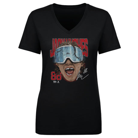 Jack Hughes Women's V-Neck T-Shirt | 500 LEVEL