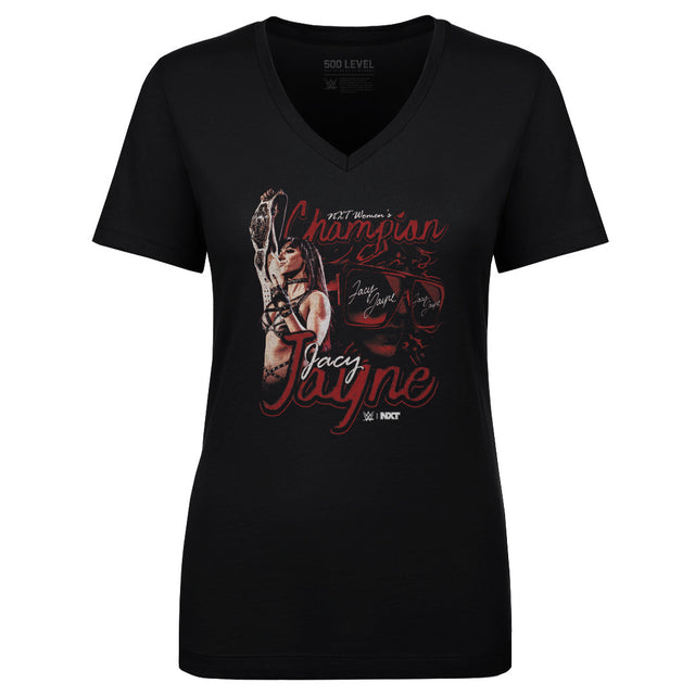 Jacy Jayne Women's V-Neck T-Shirt | 500 LEVEL