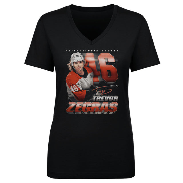 Trevor Zegras Women's V-Neck T-Shirt | 500 LEVEL