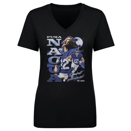 Puka Nacua Women's V-Neck T-Shirt | 500 LEVEL