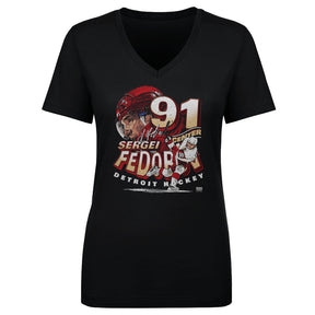 Sergei Fedorov Women's V-Neck T-Shirt | 500 LEVEL