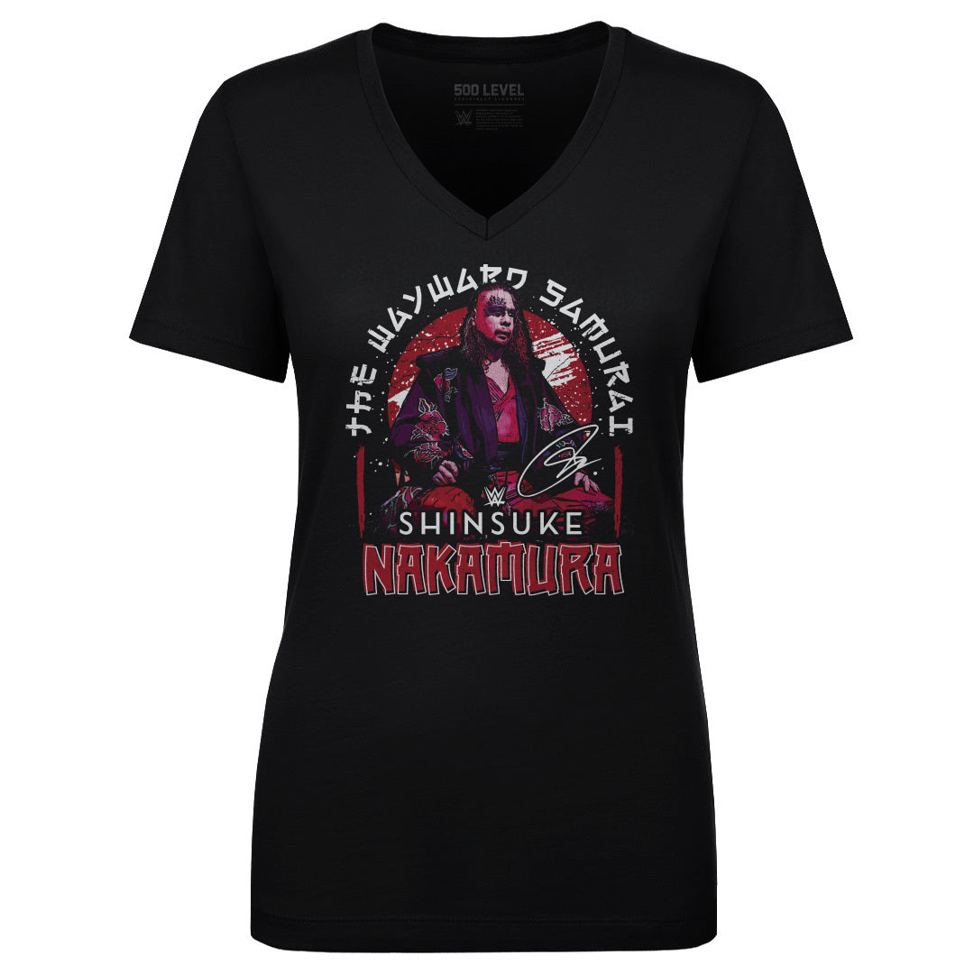 Shinsuke Nakamura Women's V-Neck T-Shirt | 500 LEVEL