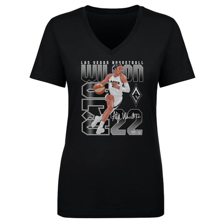 A'ja Wilson Women's V-Neck T-Shirt | 500 LEVEL