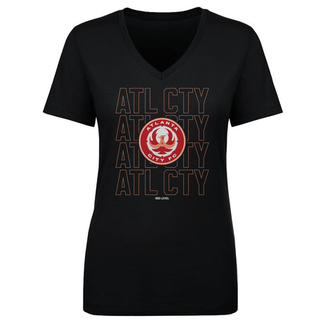 Atlanta City FC Women's V-Neck T-Shirt | 500 LEVEL
