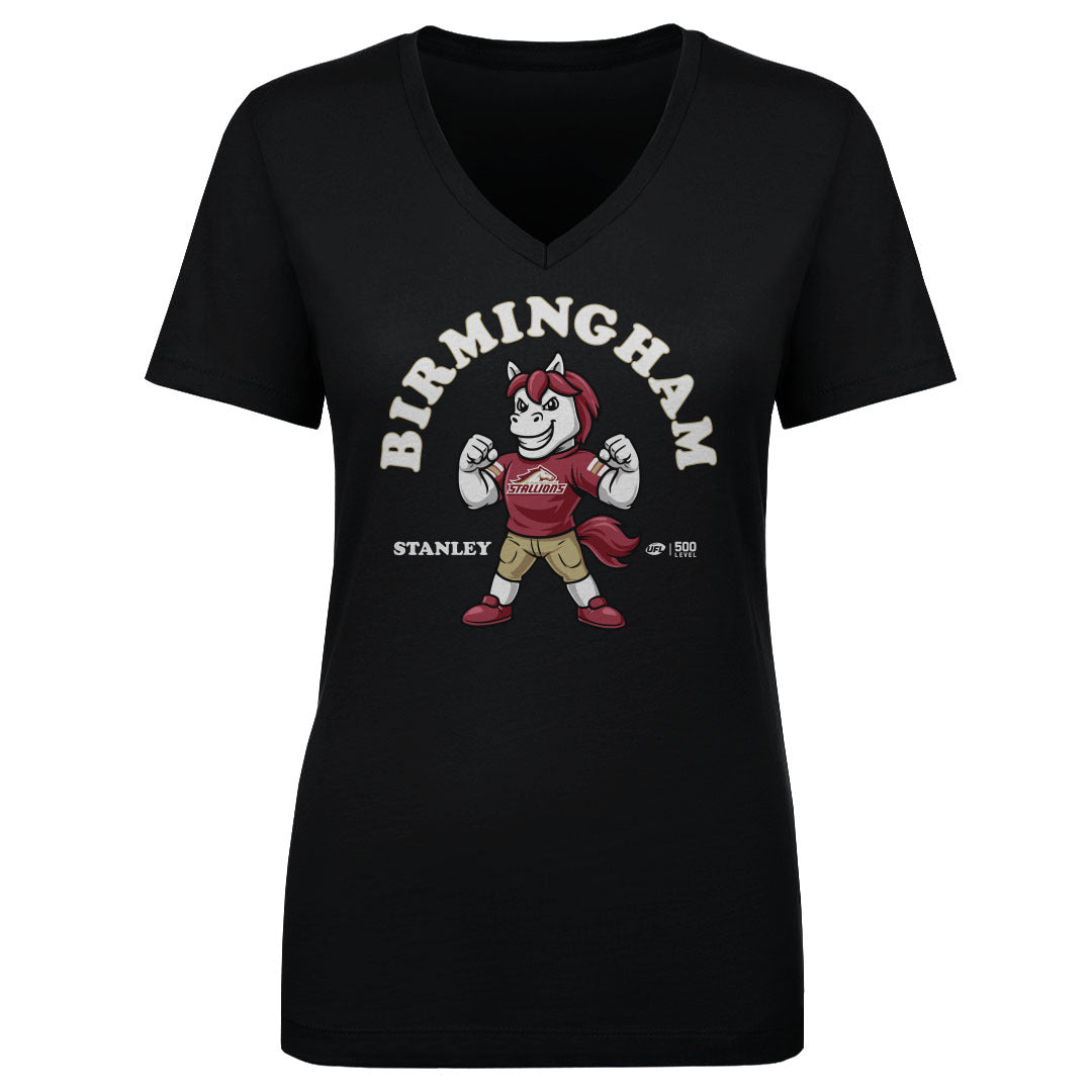 Birmingham Stallions Women's V-Neck T-Shirt | 500 LEVEL