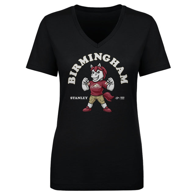 Birmingham Stallions Women's V-Neck T-Shirt | 500 LEVEL