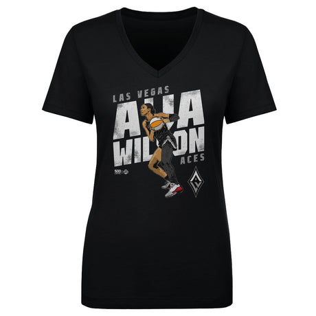 A'ja Wilson Women's V-Neck T-Shirt | 500 LEVEL
