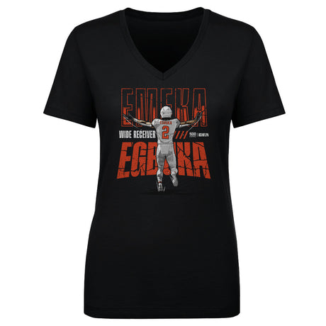 Emeka Egbuka Women's V-Neck T-Shirt | 500 LEVEL