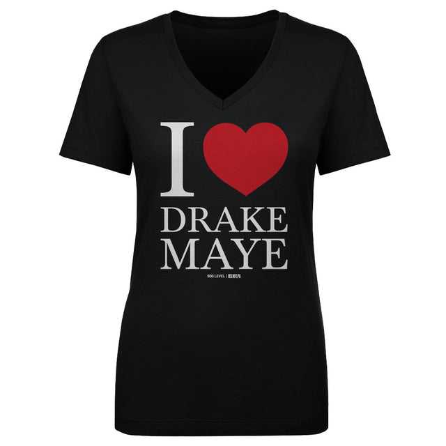 Drake Maye Women's V-Neck T-Shirt | 500 LEVEL