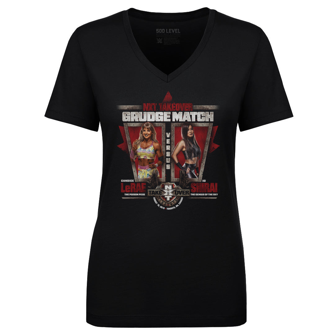 NXT Take Over Women's V-Neck T-Shirt | 500 LEVEL