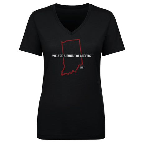 Indiana Football Women's V-Neck T-Shirt | 500 LEVEL