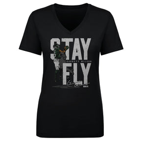 Garrett Wilson Women's V-Neck T-Shirt | 500 LEVEL