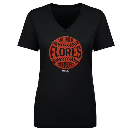 Wilmer Flores Women's V-Neck T-Shirt | 500 LEVEL