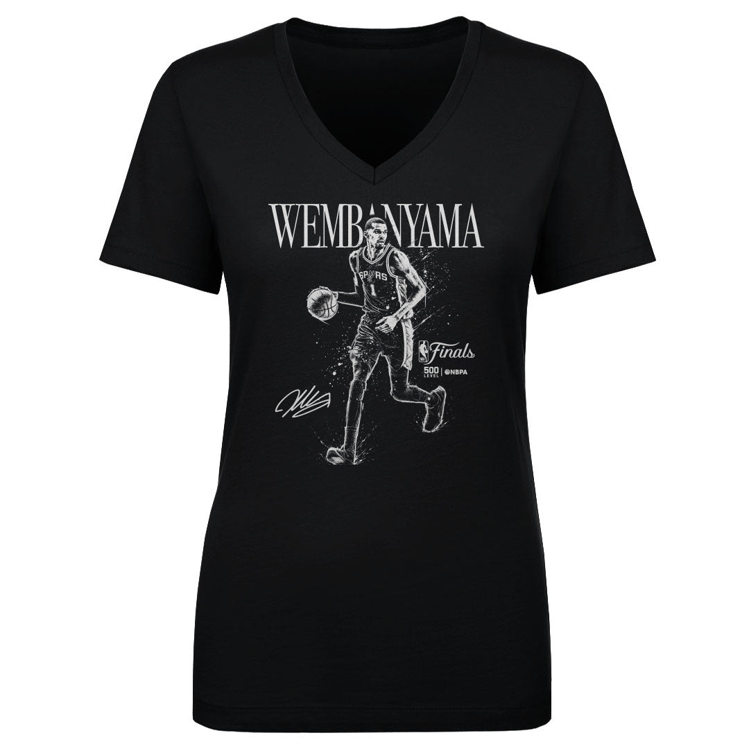 Victor Wembanyama Women's V-Neck T-Shirt | 500 LEVEL