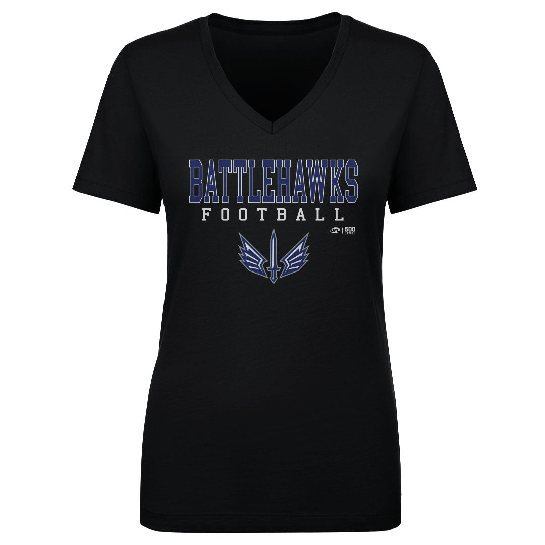 St. Louis Battlehawks Women's V-Neck T-Shirt | 500 LEVEL