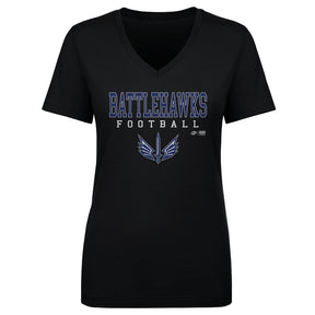 St. Louis Battlehawks Women's V-Neck T-Shirt | 500 LEVEL