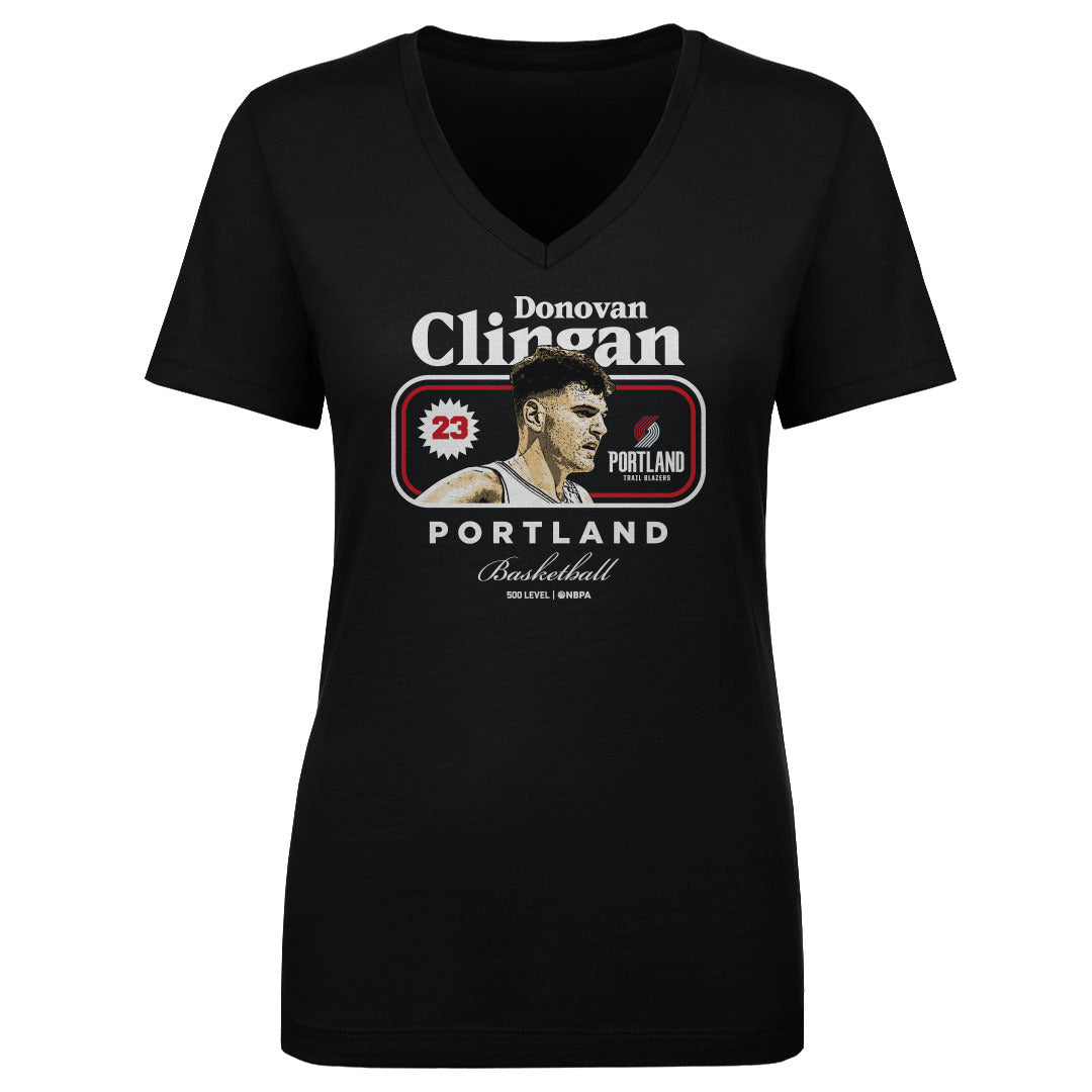 Donovan Clingan Women's V-Neck T-Shirt | 500 LEVEL