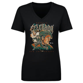 Macklin Celebrini Women's V-Neck T-Shirt | 500 LEVEL