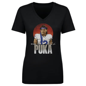 Puka Nacua Women's V-Neck T-Shirt | 500 LEVEL