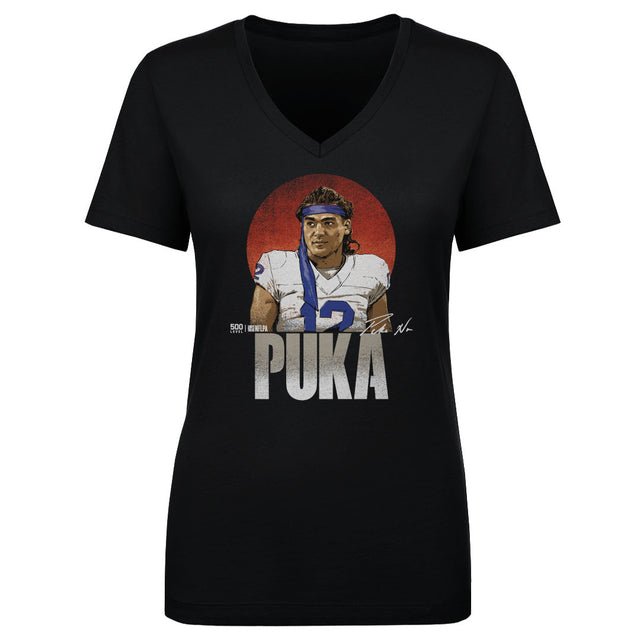 Puka Nacua Women's V-Neck T-Shirt | 500 LEVEL