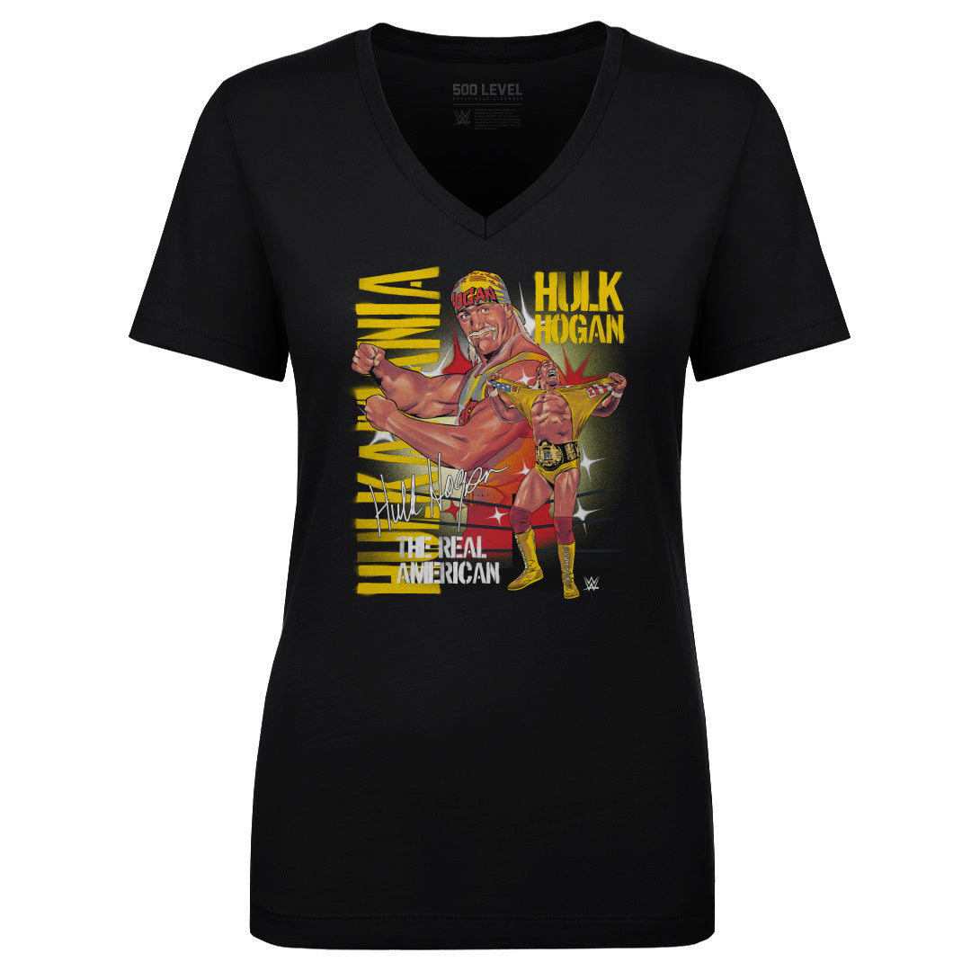 Hulk Hogan Women's V-Neck T-Shirt | 500 LEVEL