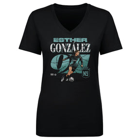 Esther Gonzalez Women's V-Neck T-Shirt | 500 LEVEL