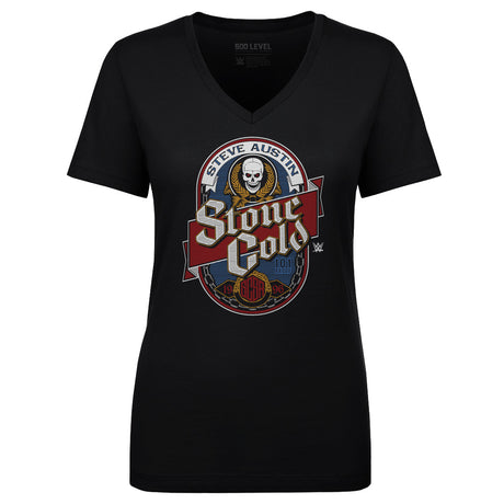 Stone Cold Steve Austin Women's V-Neck T-Shirt | 500 LEVEL