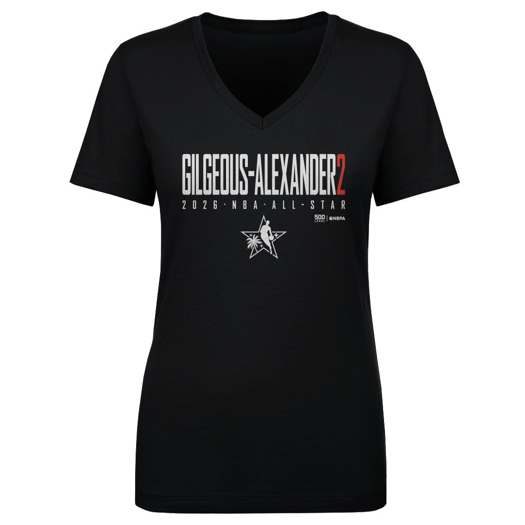 Shai Gilgeous-Alexander Women's V-Neck T-Shirt | 500 LEVEL