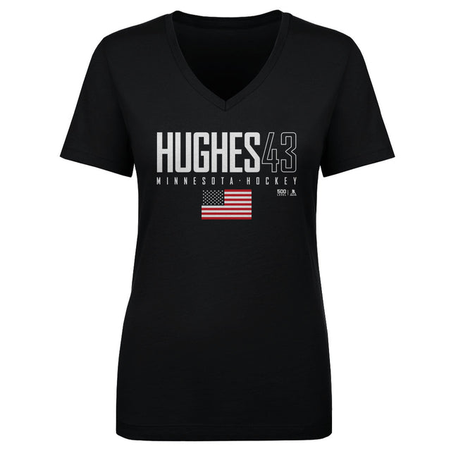 Quinn Hughes Women's V-Neck T-Shirt | 500 LEVEL