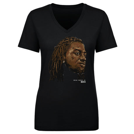 Brian Thomas Jr. Women's V-Neck T-Shirt | 500 LEVEL