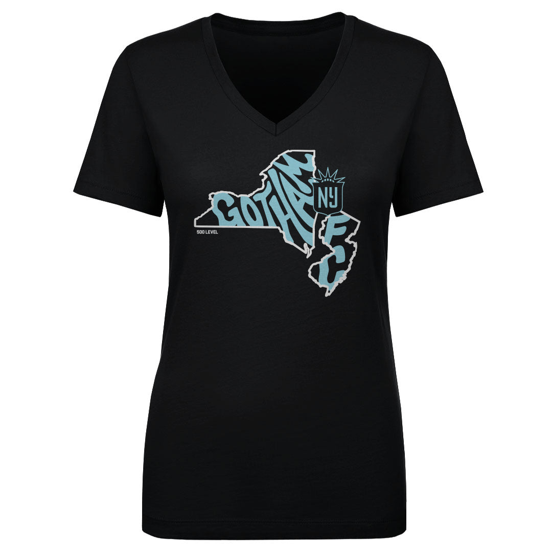 Gotham FC Women's V-Neck T-Shirt | 500 LEVEL