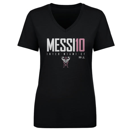 Lionel Messi Women's V-Neck T-Shirt | 500 LEVEL