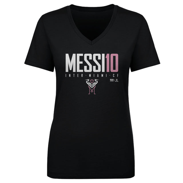 Lionel Messi Women's V-Neck T-Shirt | 500 LEVEL