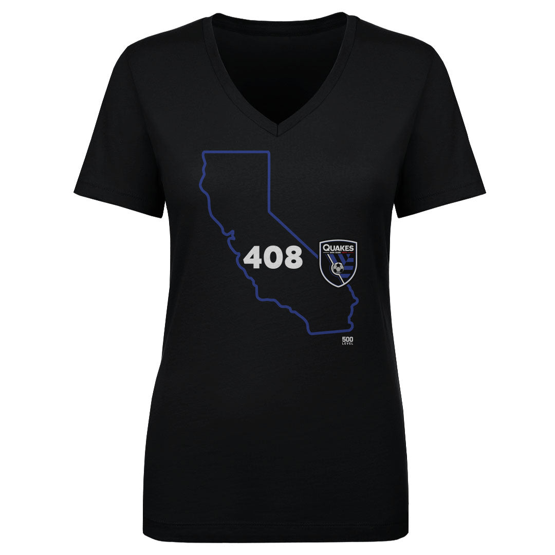 San Jose Earthquakes Women's V-Neck T-Shirt | 500 LEVEL