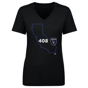 San Jose Earthquakes Women's V-Neck T-Shirt | 500 LEVEL