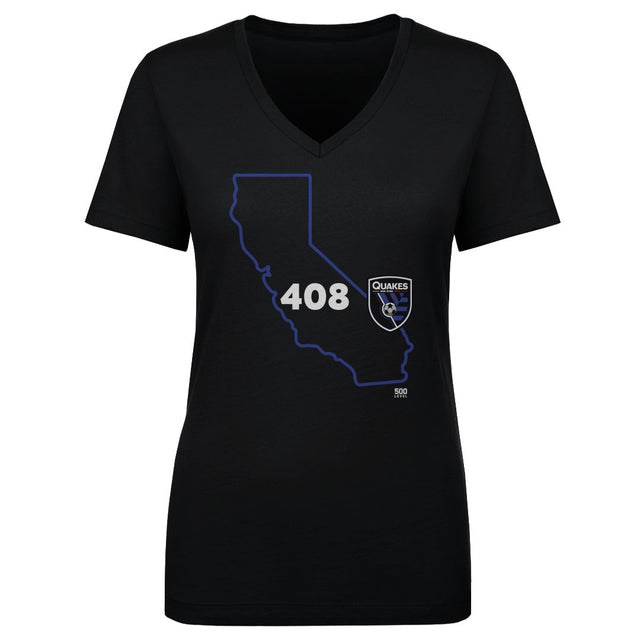 San Jose Earthquakes Women's V-Neck T-Shirt | 500 LEVEL