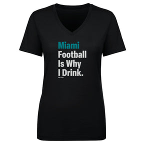 Miami Football Women's V-Neck T-Shirt | 500 LEVEL
