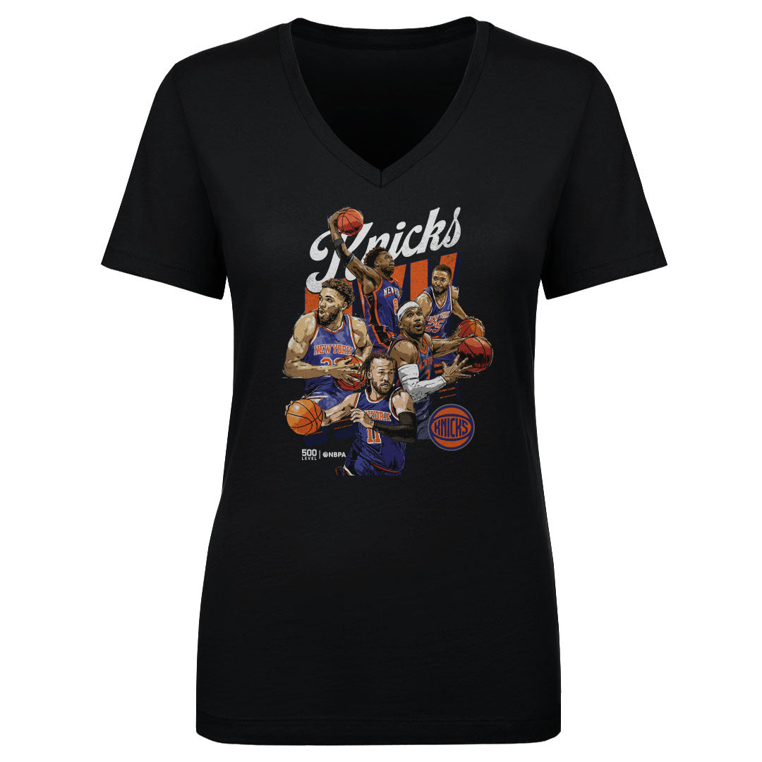 New York Knicks Women's V-Neck T-Shirt | 500 LEVEL