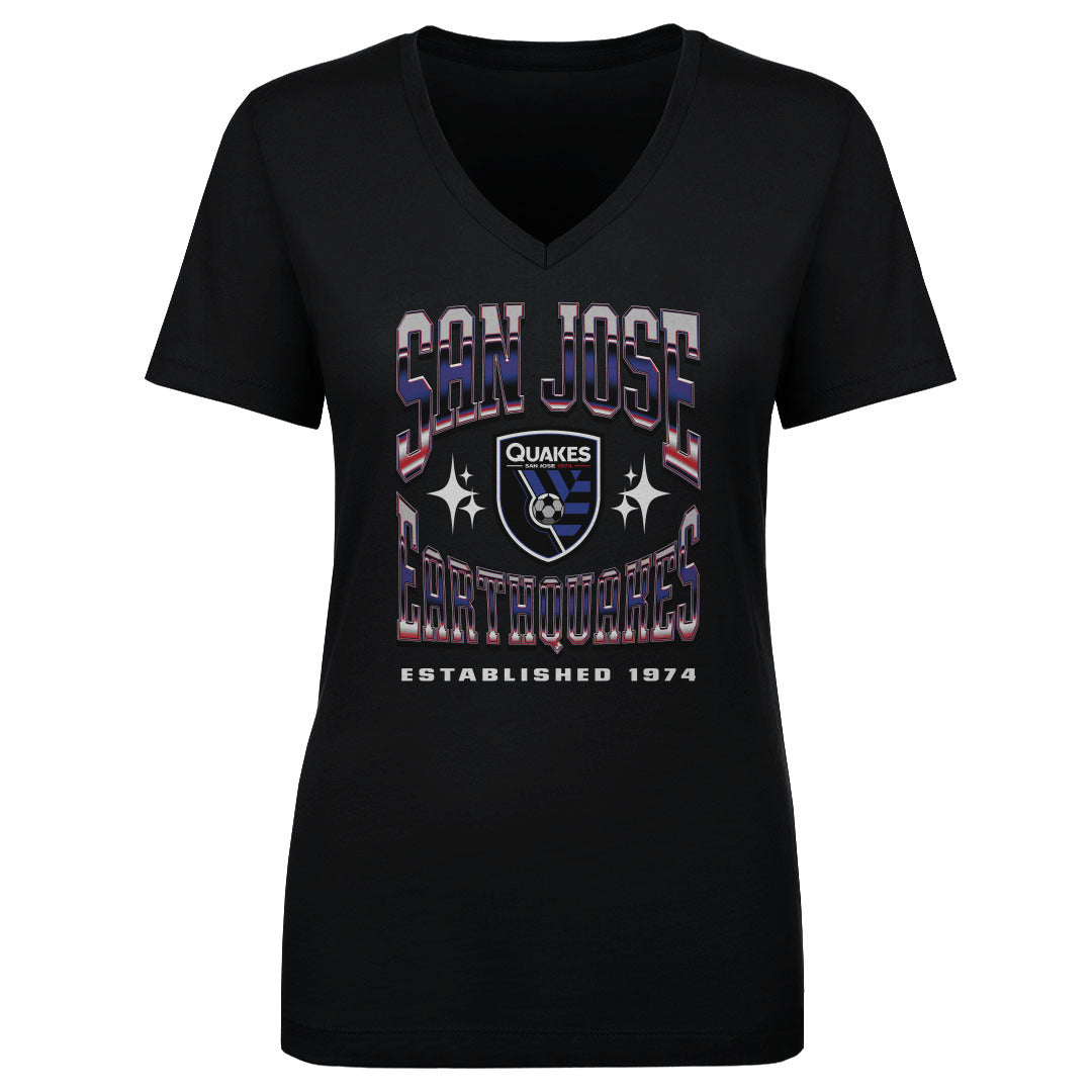 San Jose Earthquakes Women's V-Neck T-Shirt | 500 LEVEL