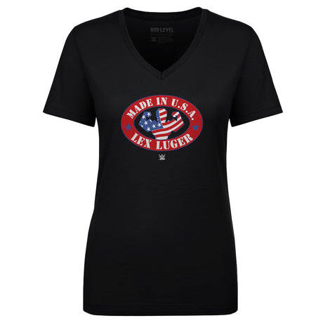 Lex Luger Women's V-Neck T-Shirt | 500 LEVEL