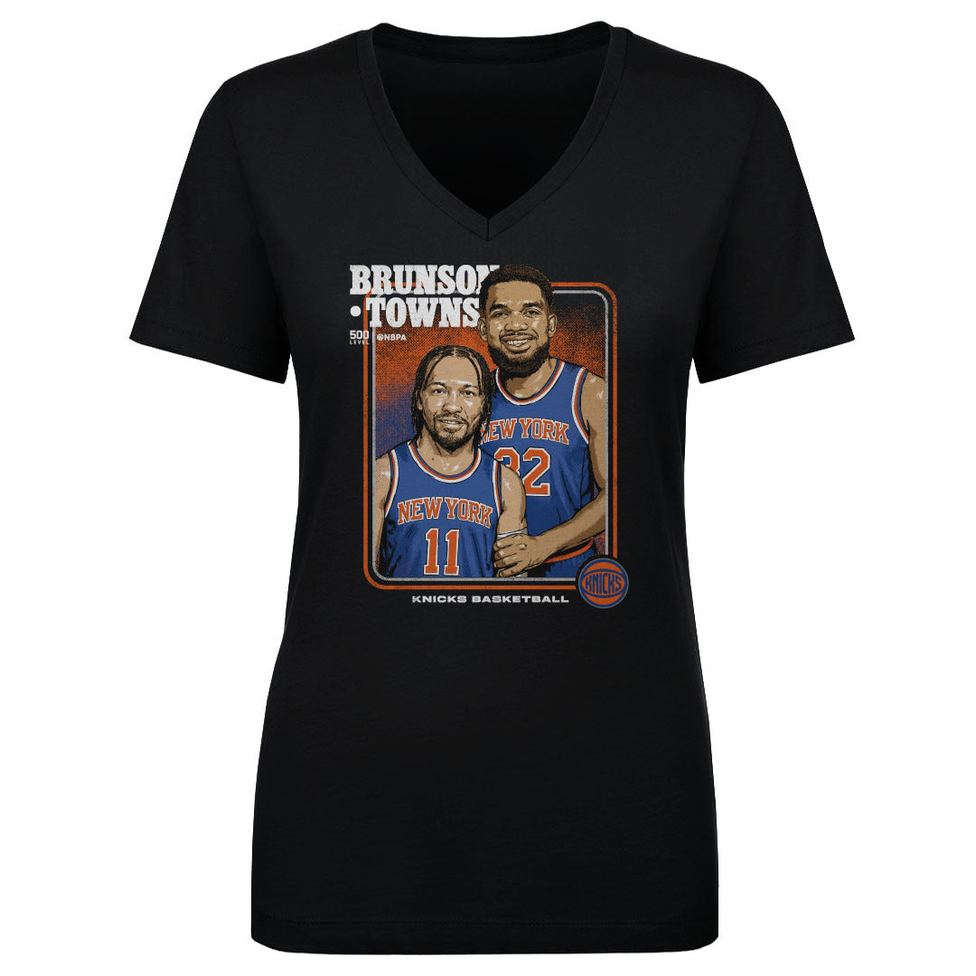 Jalen Brunson Women's V-Neck T-Shirt | 500 LEVEL