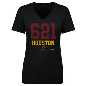 Houston Gamblers Women's V-Neck T-Shirt | 500 LEVEL