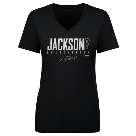 Lamar Jackson Women's V-Neck T-Shirt | 500 LEVEL